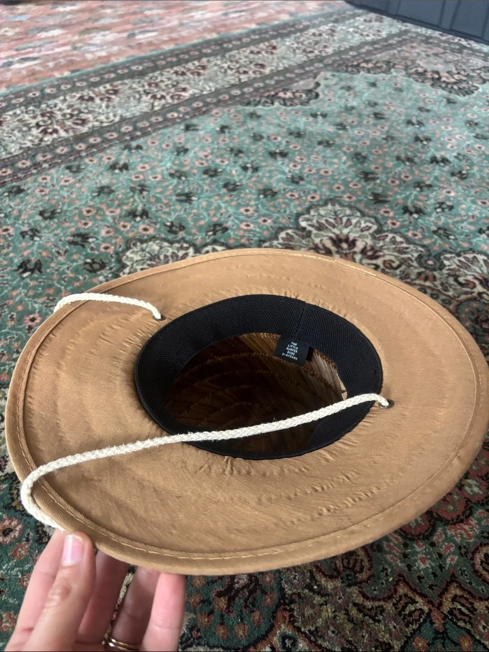 NWOT Kids Straw Sun Hat in Tan- 3-6 years